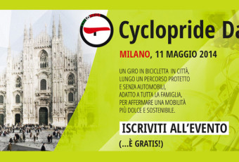 Locandina Cyclopride Milano 2014.