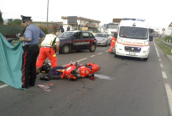 Incidente Stradale Auto-moto a Busnago.