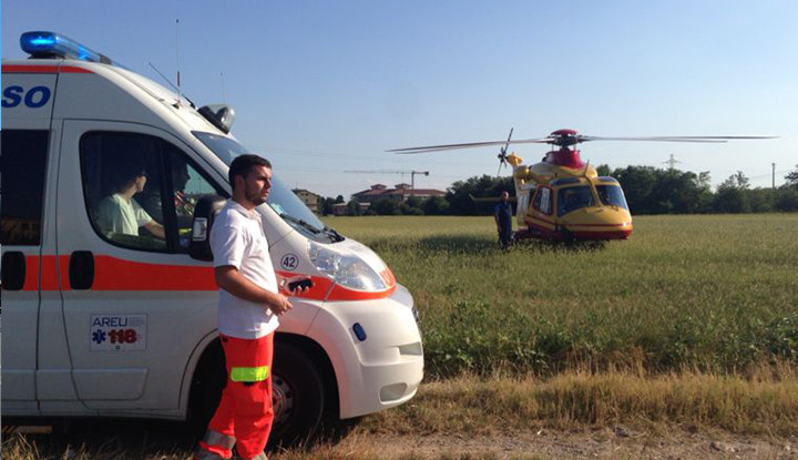 11 Agosto 2013, Incidente Motociclista Trezzano Rosa.