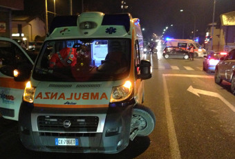 Incidente stradale ad Inzago, coinvolta ambulanza 118.