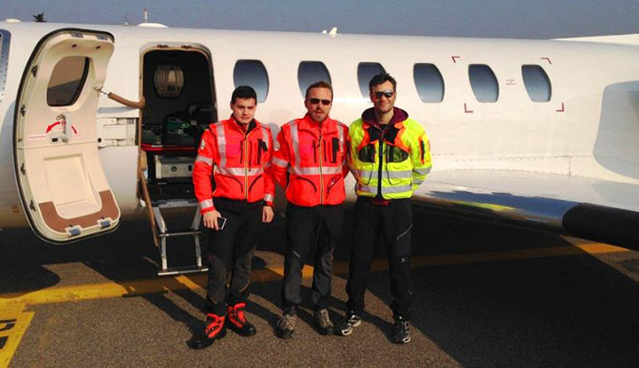 Volo Sanitario Air Medical e Busnago Soccorso, trasporto paziente affetto da polmonite bilaterale.