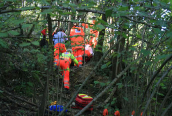 Soccorso in Ambiente Impervio ad Imbersago.