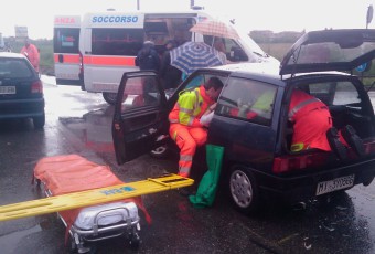 Incidente Stradale sulla SP3 a Bernareggio.