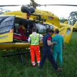 Busnago Soccorso trasferimento paziente ESA elisoccorso bergamo in avaria 220610