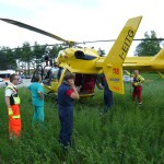 Busnago Soccorso trasferimento paziente ESA elisoccorso bergamo in avaria 220610