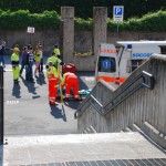 Evacuazione delle scuole elementari di Vaprio d'Adda