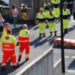 Evacuazione delle scuole elementari di Vaprio d'Adda