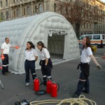 Montaggio PMA Milano City Marathon 2010 Busnago Soccorso SVS Livorno Misericordia Milano