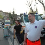 Montaggio PMA Milano City Marathon 2010 Busnago Soccorso SVS Livorno Misericordia Milano