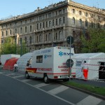 Montaggio PMA Milano City Marathon 2010 Busnago Soccorso SVS Livorno Misericordia Milano
