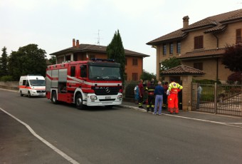 Soccorso Persona A Masate, intervenuti anche i Vigili del fuoco di Gorgonzola.