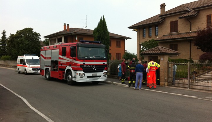 Soccorso Persona A Masate, intervenuti anche i Vigili del fuoco di Gorgonzola.