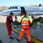 Volo Sanitario con aeromobile di stato Falcon50 Busnago Soccorso