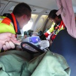 Volo Sanitario con aeromobile di stato Falcon50 Busnago Soccorso