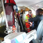 Volo Sanitario con aeromobile di stato Falcon50 Busnago Soccorso