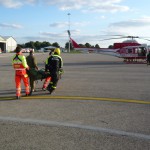 Volo Sanitario con aeromobile di stato Falcon50 Busnago Soccorso