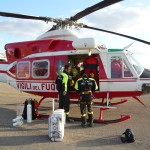 Volo Sanitario con aeromobile di stato Falcon50 Busnago Soccorso