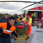 Volo Sanitario con aeromobile di stato Falcon50 Busnago Soccorso