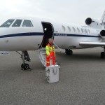 Volo Sanitario con aeromobile di stato Falcon50 Busnago Soccorso