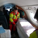 Volo Sanitario con aeromobile di stato Falcon50 Busnago Soccorso