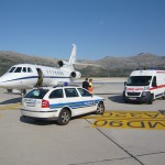 Volo Sanitario con aeromobile di stato Falcon50 Busnago Soccorso