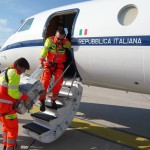 Volo Sanitario con aeromobile di stato Falcon50 Busnago Soccorso