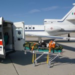 Volo Sanitario con aeromobile di stato Falcon50 Busnago Soccorso