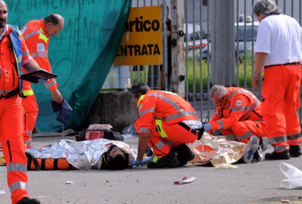 Maxi Emergenza a Basiano per gli scontri tra operai e forze dell'ordine.