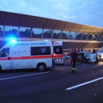 Incidente stradale A4 trezzo 5 feriti.