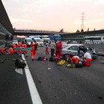 incidente stradale A4 trezzo 100909 5 feriti