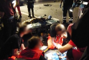 Cinque feriti nell'incidente stradale in A4 direzione Trezzo.