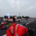 incidente stradale A4 trezzo 100909 5 feriti