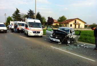 Incidente Stradale sulla Monza-Trezzo, scontro frontale sulla SP2