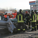 Intervento 118 di Busnago Soccorso Onlus su incidente a Osnago