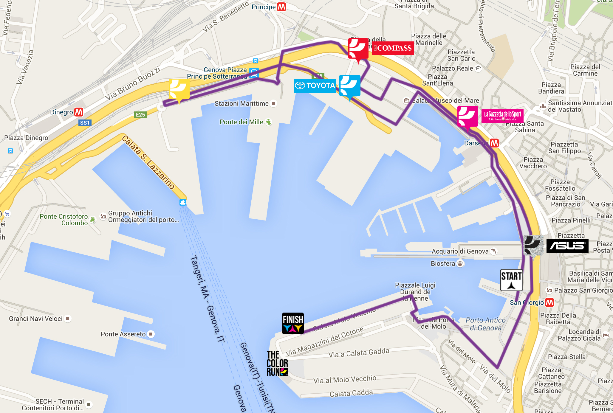 Percorso_ColorRun_Genova